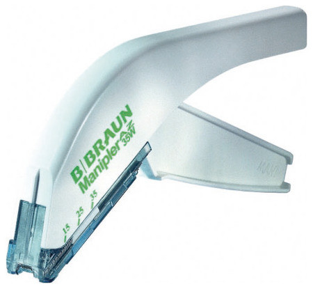 Manipler AZ-35W Agrafeuse chirurgicale stérile pr. plaies cutanées, avec 35 agrafes, p.à 6