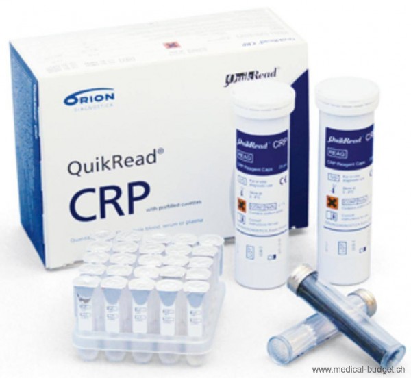 Kit CRP pour QuikRead Plus, avec cuvettes préremplies, p.à 50 tests