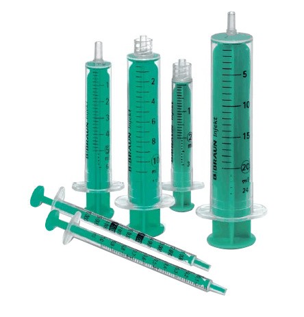 Injekt-Spritzen 5ml Luer-Ansatz exzentrisch P.à 100 (grün)