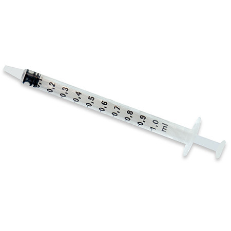Omnifix Seringues de dosage fin 1ml LuerLock centrique stérile p.à 100, Seringue, Injection