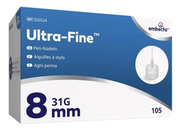 Ultra-Fine Aiguille à stylo 31G 0.25x8mm p.à 105