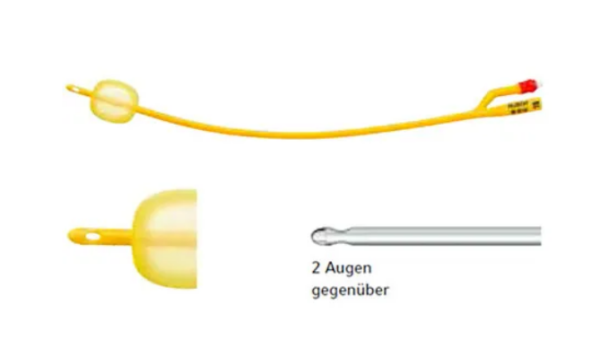 Ballonkatheter Rüsch-Gold Ch.18 30-50ml Silkolatex zylindrisch 2-Wege ca. 40cm steril P.à 10