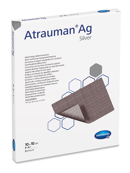 Atrauman Ag Salbenkompresse steril 5x5cm P.à 10