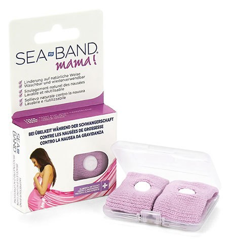 SEA-BAND Mama Bracelet élast d'accupression pour Femmes enceintes, aide naturelle contre nausées de grossesse