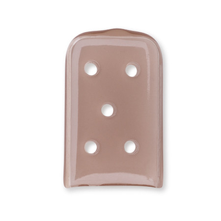 Embouts de protection des instruments plats et perforés 25,4x15,9mm PVC brun p.à 100