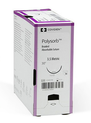 Polysorb ungefärbt P-13 5-0 45cm P.à 3 Dtz.