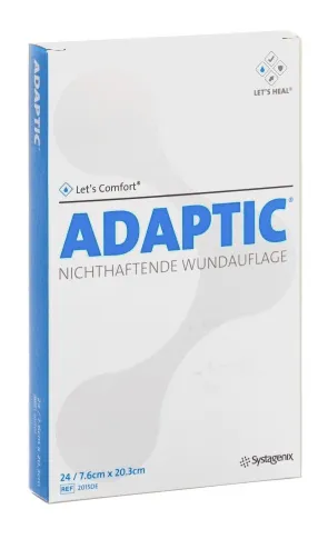 Adaptic Wundauflage 7.6x20.3cm steril P.à 10