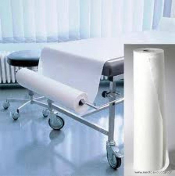 Ärztekrepp Fripa-med classic-line 1-lagig 39cmx50m P.à 9 Rl.weiss 100% chlorfrei gebleichter Zellstoff