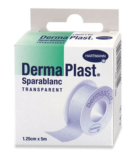 DermaPlast Sparablanc Transparent 2,5cmx9,2m p.à 12 rlx
