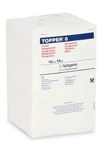 Topper 8 Compresse en non-tissé 10x10cm non stérile p.à 200