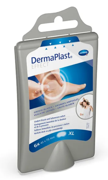 DermaPlast Effect Blasenpflaster Ferse 7.6x4.5cm P.à 6