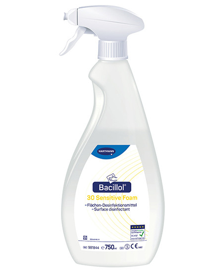 Bacillol 30 Sensitive Foam Désinfectant rapid des surfaces 750ml