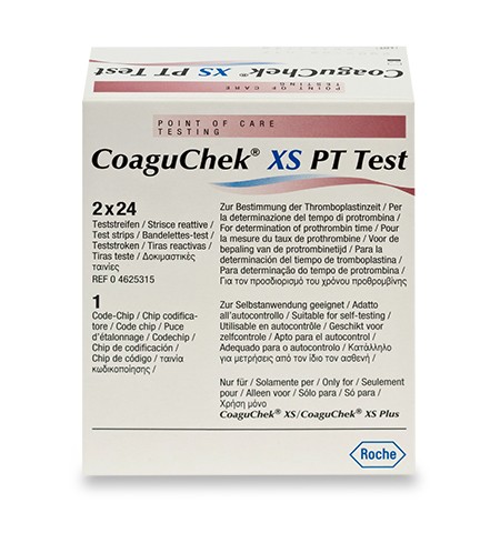 PT-Bandelettes-Test pour CoaguChek XS Plus p.à 2 x 24 tests