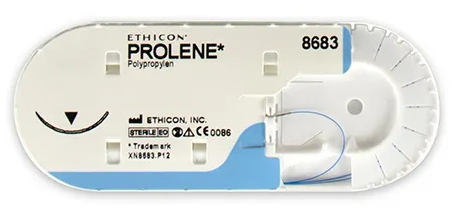 Prolene blau P-3 4-0 45cm P.à 3 Dtz.