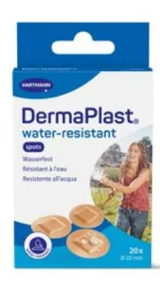 DermaPlast Spots Pflaster Ø22mm hautfarbig P.à 20