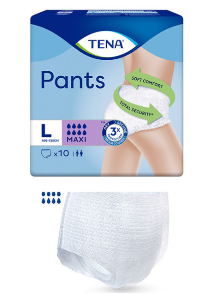 Tena Pants Maxi Gr.L (100-135cm) P.à 10