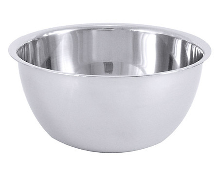 Bol de laboratoire en acier inox Ø 6cm 60ml haut. 3cm, qualité lourde