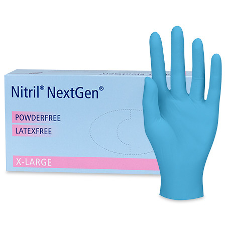 NextGen U-Handschuhe Nitril Gr.XL blau puderfrei unsteril P.à 100