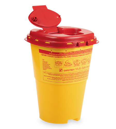 Sarstedt Multi-Safe twin plus 3000 Entsorgungsbox gelb aus PP 3 Liter P.à 12