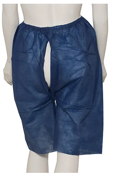 Wiros Koloskopiehosen Vlies Gr.XL 120x65cm (UxL) mit Gummizug dunkelblau latexfrei unsteril Öffnung hinten P.à 100