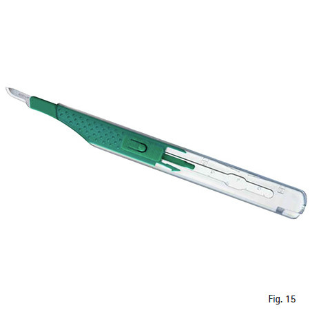 Aesculap Sicherheitsskalpell Fig.15 steril P.à 10