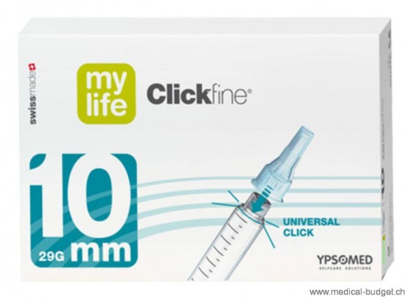 mylife Clickfine Aiguille pour pen 29G 0,33x10mm vert, p.à 100