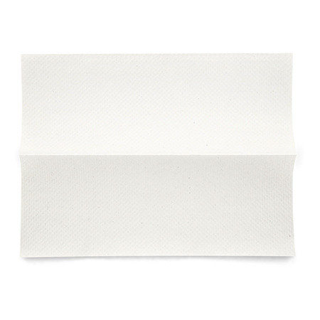 Essuie-mains en papier cellulose blanc 2 couches plié en C 25x30.5cm p.à 24 bottes à 144 pces