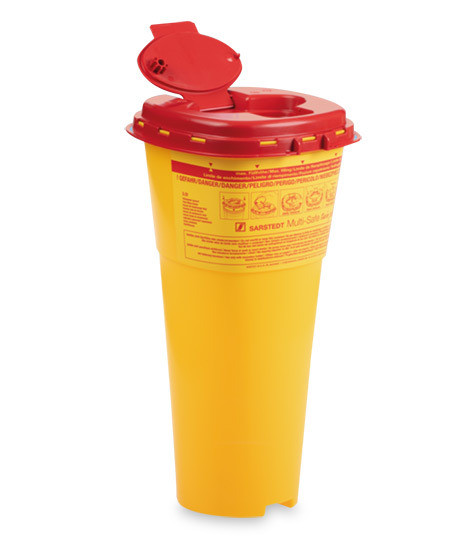 Sarstedt Multi-Safe twin Plus 5000 container à déchets jaune en pp 5 litres p.à 1