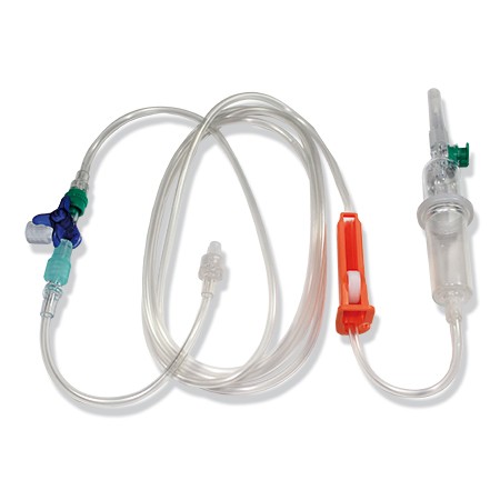 ProSet Intrafix Primeline Trousse à perfusion pré- connectée 180cm avec filtre 15µm, robinet 3-voies Discofix C, rallonge de 15cm et valve anti-reflux p.à 1 pce