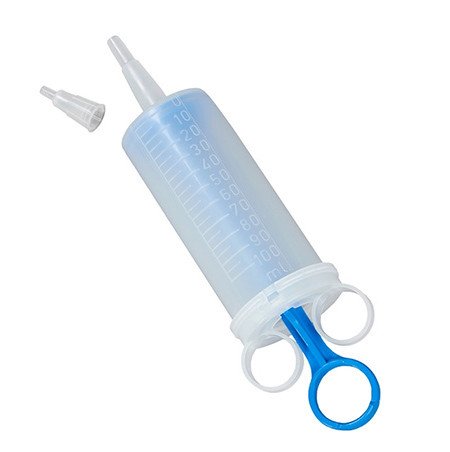 Mediplast seringue pour plaies et ampoules 100ml en PP avec adaptateur pour embout Luer et ouverture 3 doigts stérile p.à 20