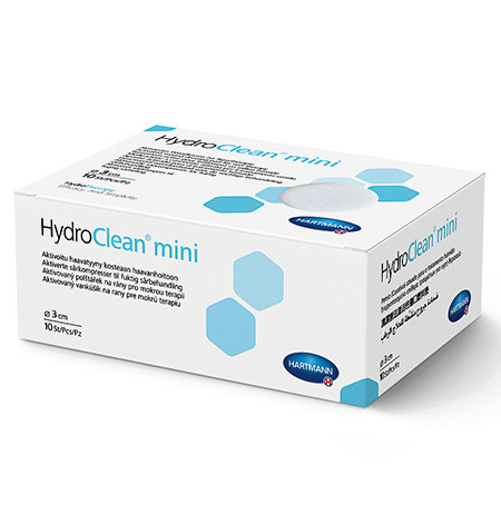 HydroClean mini coussinet vulnéraire rond Ø 3cm stérile p.à 10