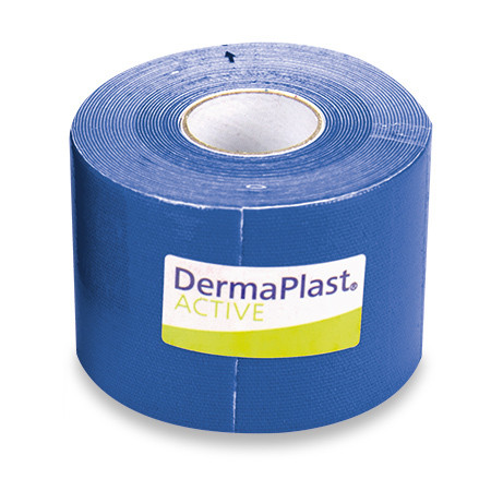 DermaPlast Active Kinésio-Tape 5cmx5m bleu p.à 1