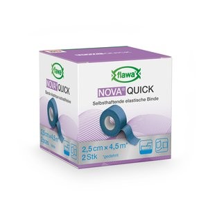Nova Quick Binde kohäsiv 2,5cmx4,5m hautfarbig latexfrei P.à 2