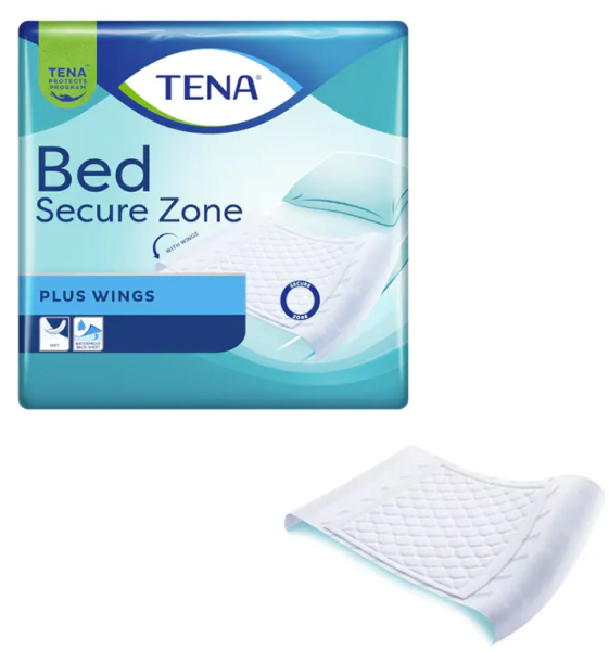 Tena Bed Plus Wings Krankenunterlagen 180x80cm P.à 4x20