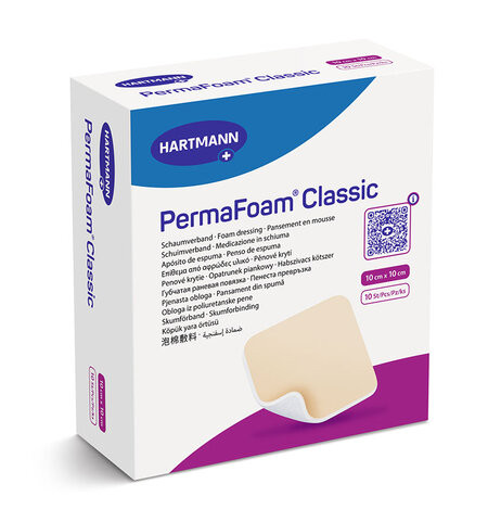 PermaFoam Classic Schaumverband 10x10cm nicht haftend steril P.à 10