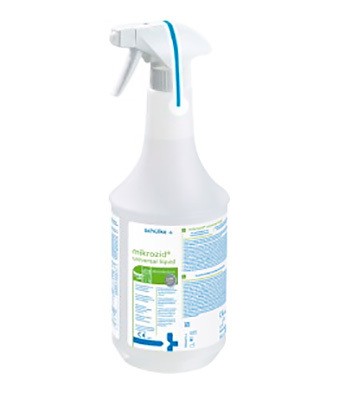 Mikrozid Universal Liquid 1 litre Désinfectant rapide, faible teneur en alcool, pour surfaces (prix Taxe-COV incl.)