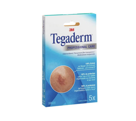 Tegaderm Film 4.4x4.4cm Transparentverband steril P.à 5