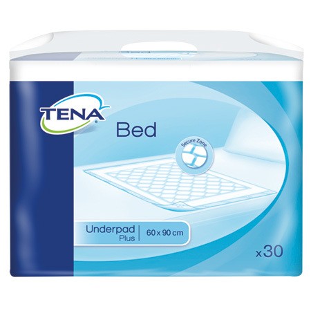 Tena Bed Plus Krankenunterlagen 60x60cm blau P.à 4x40