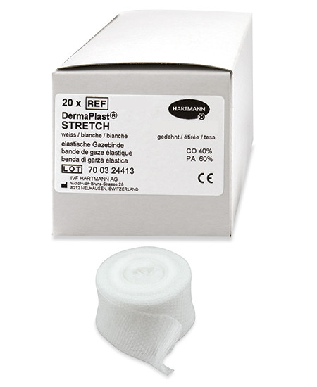 DermaPlast Stretch weiss 8cmx4m P.à 20