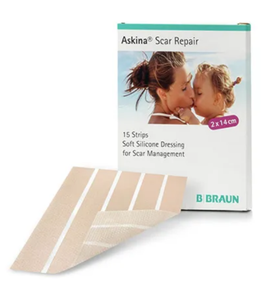 Askina Scar Repair 2x14cm Silikon Narbenpflaster P.à 3