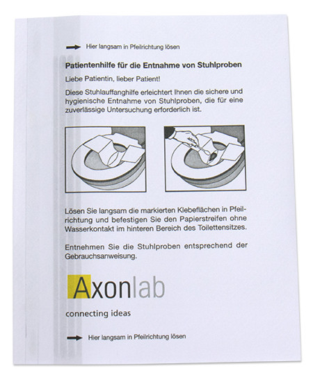 Stuhlfängerpapier für Stuhlproben P.à 30 Stk.