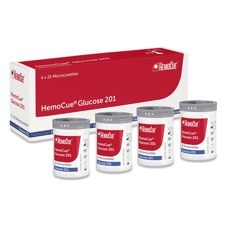 HemoCue Glucose 201/201+ Küvetten P.à 4x25