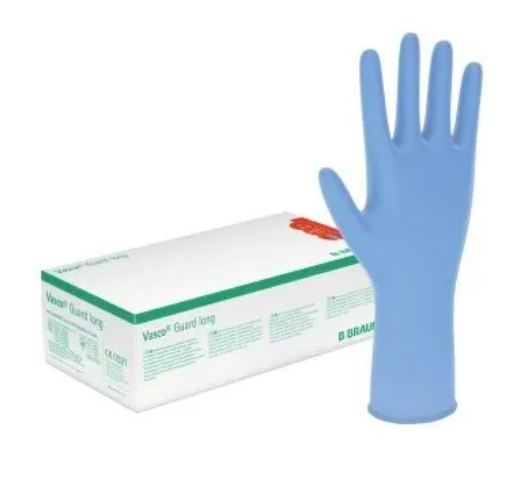 Vasco Guard long Nitril U-Handschuhe Gr.L blau puderfrei unsteril P.à 100