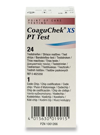 PT-Bandelettes-Test pour CoaguChek XS Plus p.à 24 tests