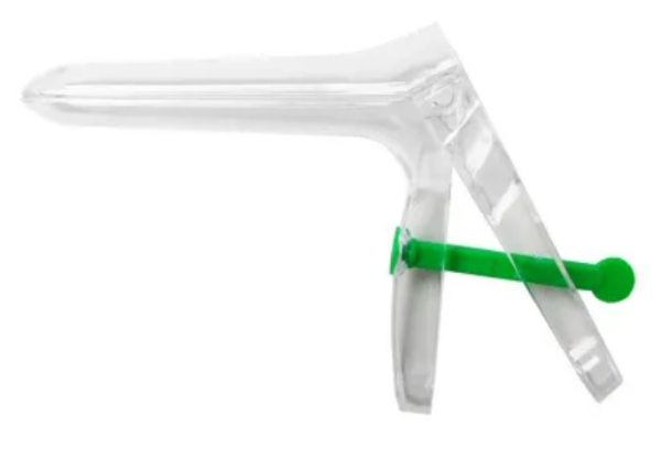 Cusco Spekulum Gyneas Gr.L 30x116mm steril transparent Schraube grün P.à 100