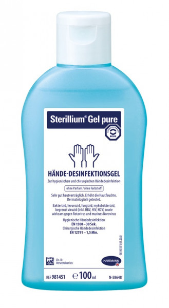 Sterillium Gel pure 100ml pour la désinfection des mains