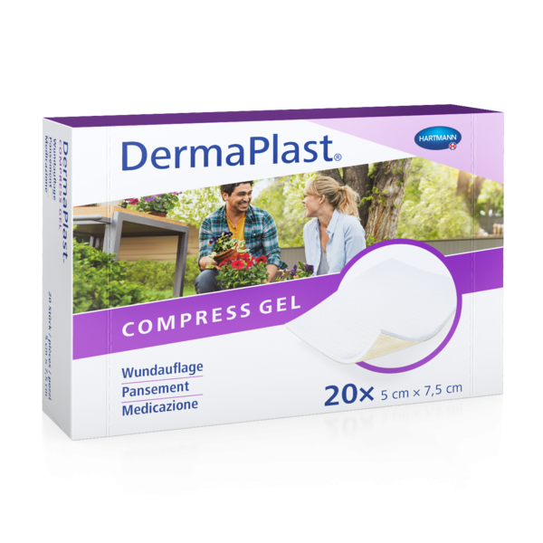 DermaPlast Compress Gel 7,5x10cm unsteril P.à 10
