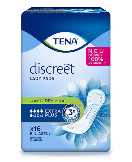 Tena Lady Discreet Extra Plus protections pour faiblesse vésicale modérée p.à 6x16