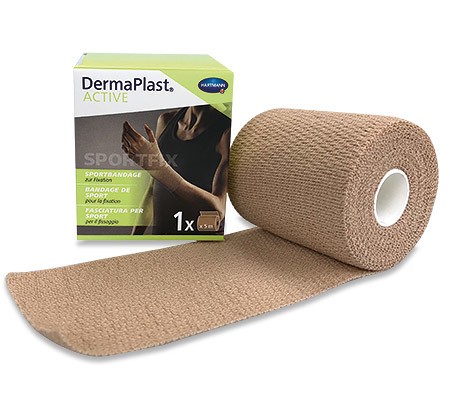 DermaPlast Active Bandage de sport 10cmx5m chair élasticité courte, autoadhésive, p.à 1 rl.