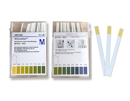 pH-Spezialindikatorstreifen pH 6,5-10 P.à 100 Stk.